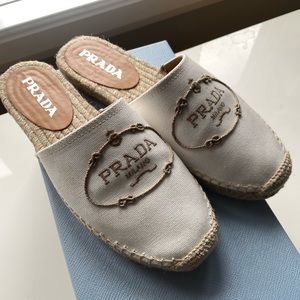 Prada espadrille slip on - Size 7